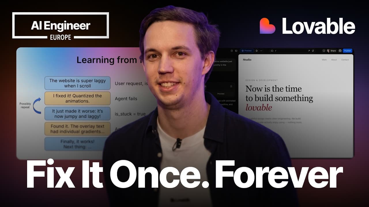 How Lovable self-improves every hour — Benjamin Verbeek, Lovable