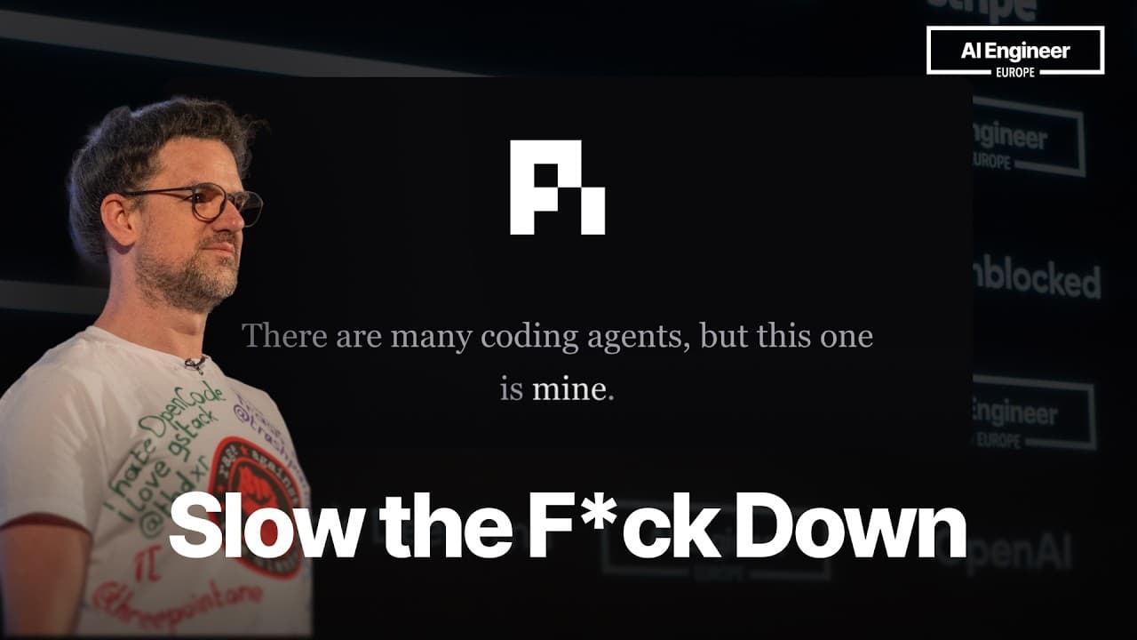 Building pi in a World of Slop — Mario Zechner