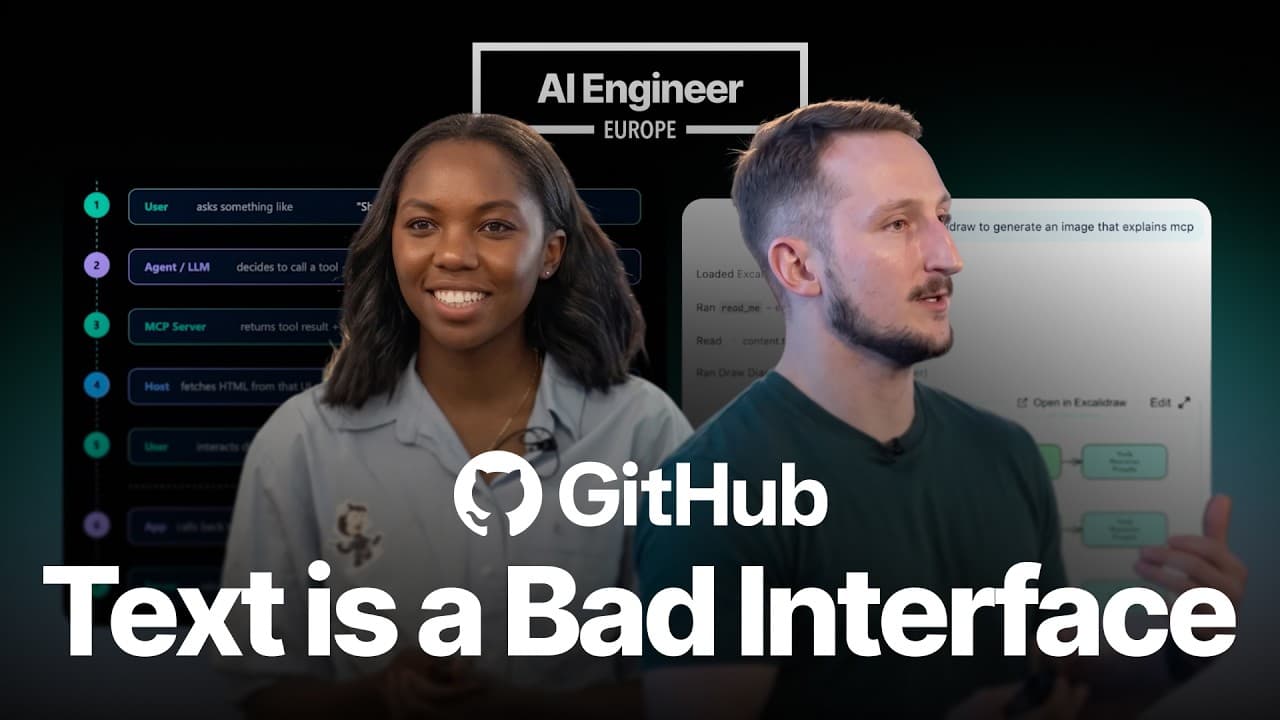 Building Interactive UIs in VS Code with MCP Apps — Marlene Mhangami & Liam Hampton, GitHub