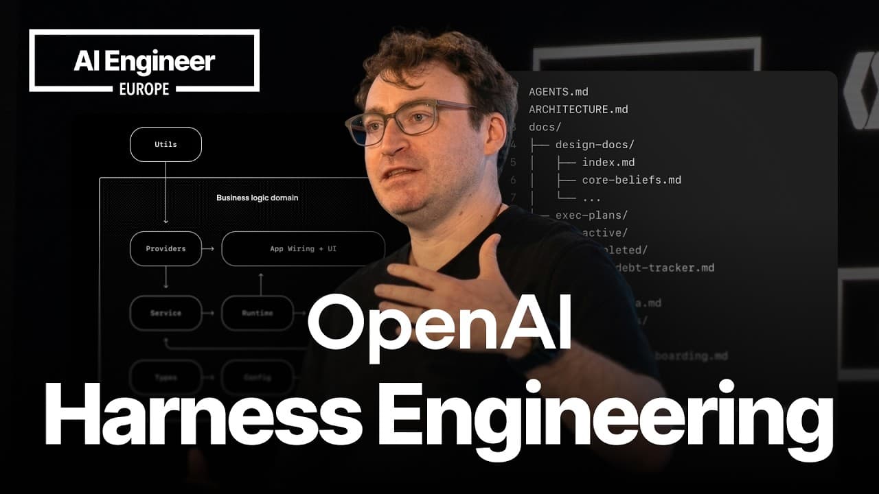 Harness Engineering: How to Build Software When Humans Steer, Agents Execute — Ryan Lopopolo, OpenAI