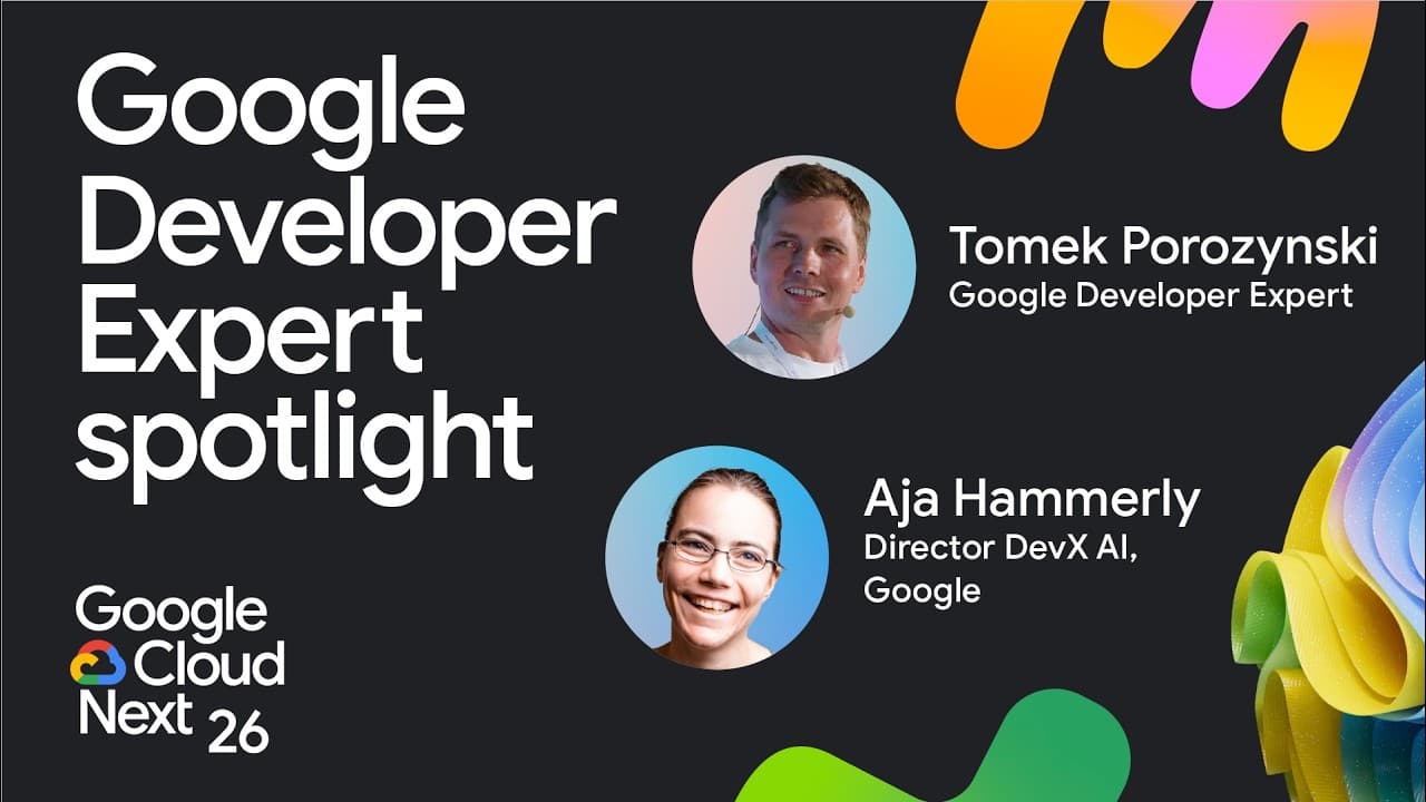 From idea to production: Building AI apps with GDE Tomek Porozynski