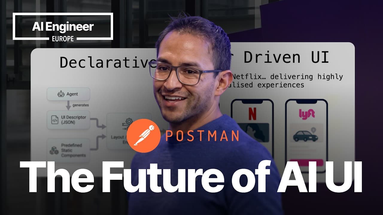Beyond Components: Designing Generative UI for MCP Apps — Ruben Casas, Postman