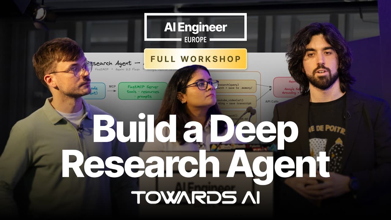 Full Workshop: Build Your Own Deep Research Agents - Louis-François Bouchard, Paul Iusztin, Samridhi