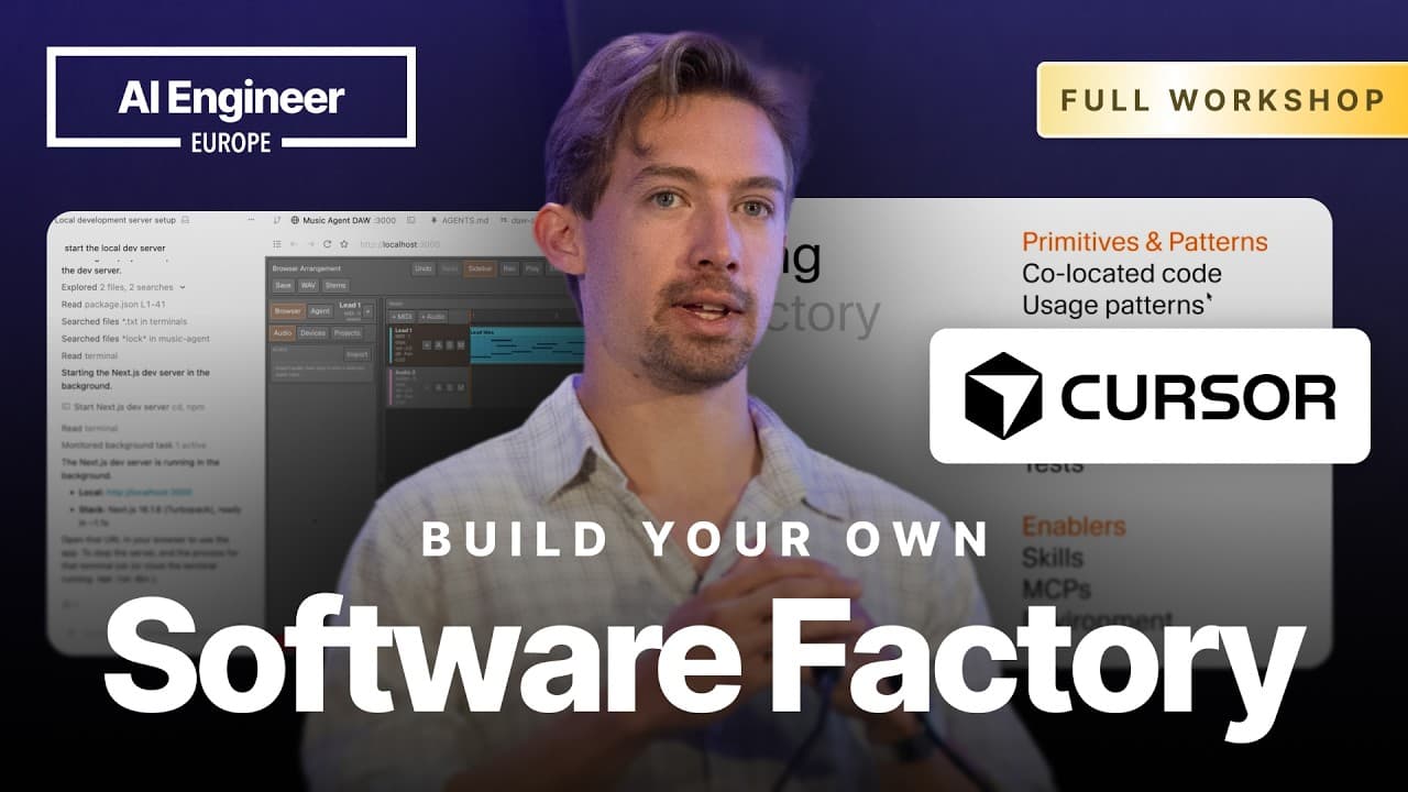 Building your own software factory — Eric Zakariasson, Cursor