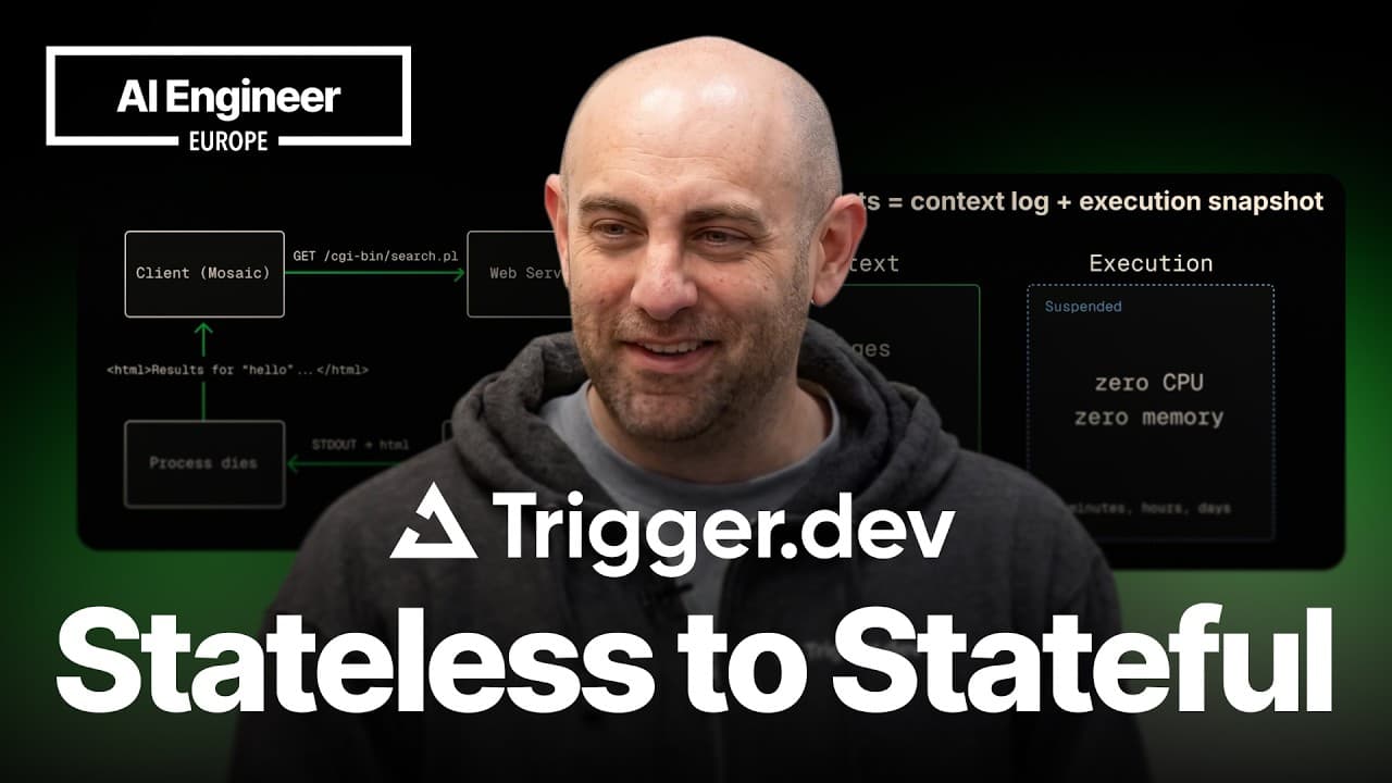 Two Roads to Durable Agents: Replay vs. Snapshot — Eric Allam, CEO, Trigger.dev