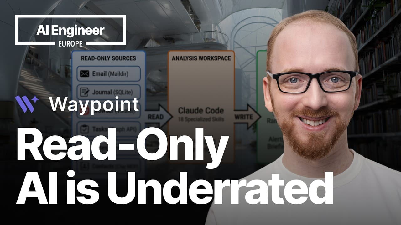 Cognitive Exhaust Fumes, or: Read-Only AI Is Underrated — Šimon Podhajský, Head of AI, Waypoint