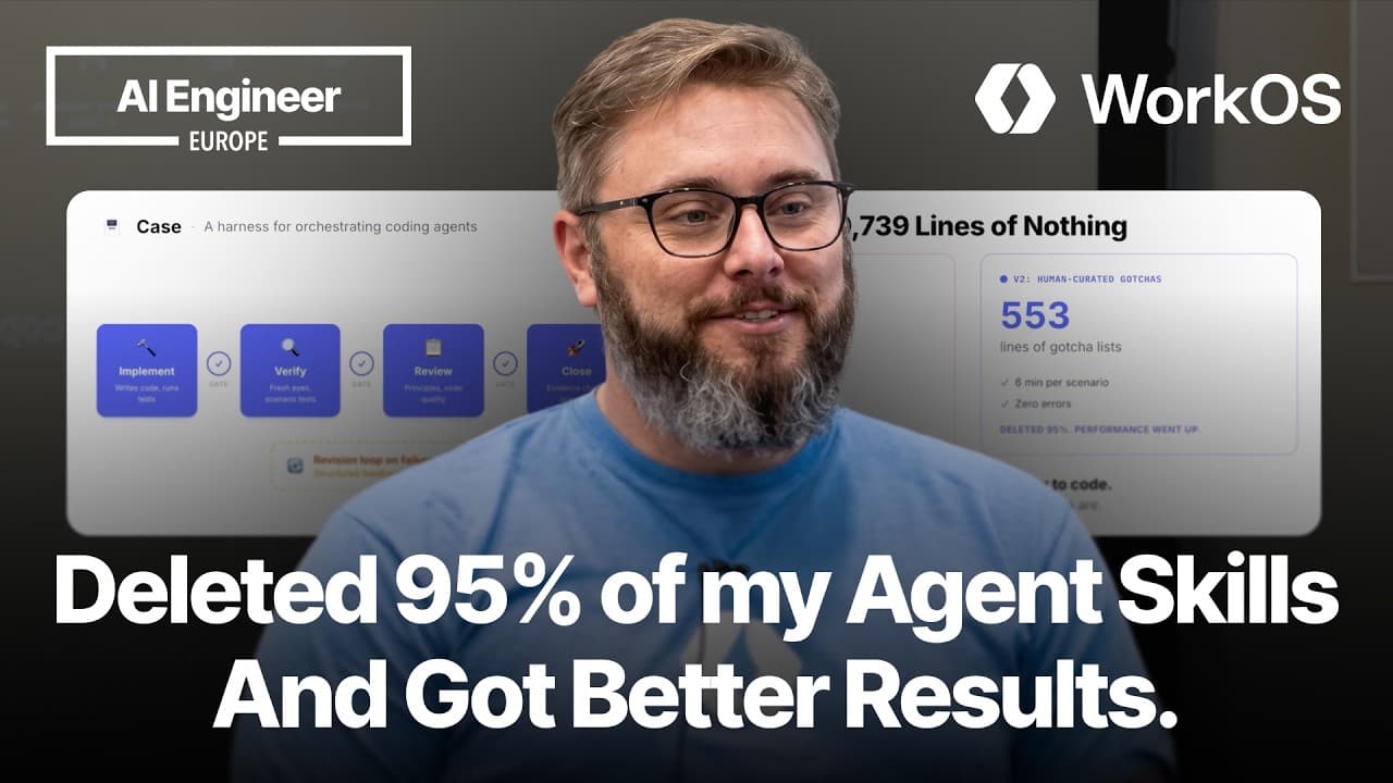How I deleted 95% of my agent skills and got better results — Nick Nisi, WorkOS