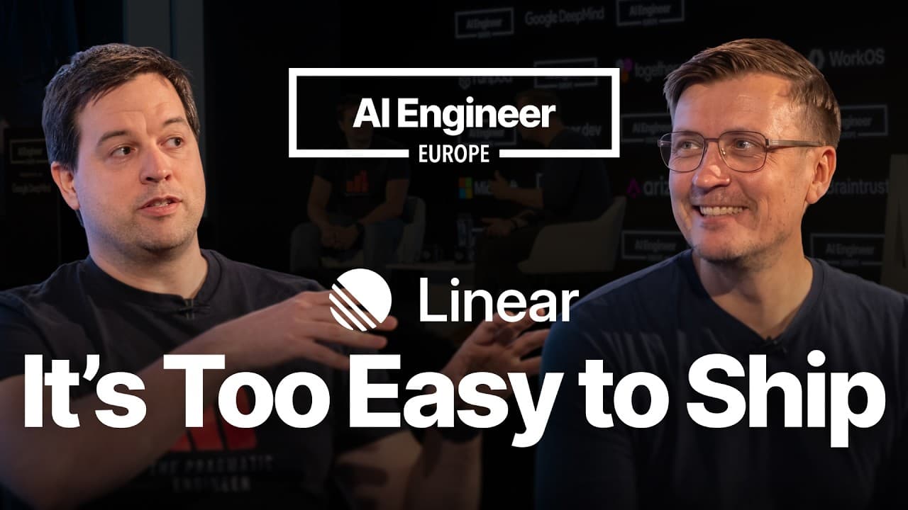 Taste & Craft: A Conversation with Tuomas Artman, CTO Linear & Gergely Orosz, @pragmaticengineer